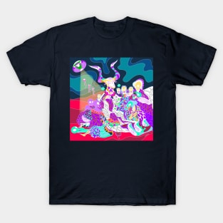 Demon pact, the alien and the witch ecopop T-Shirt